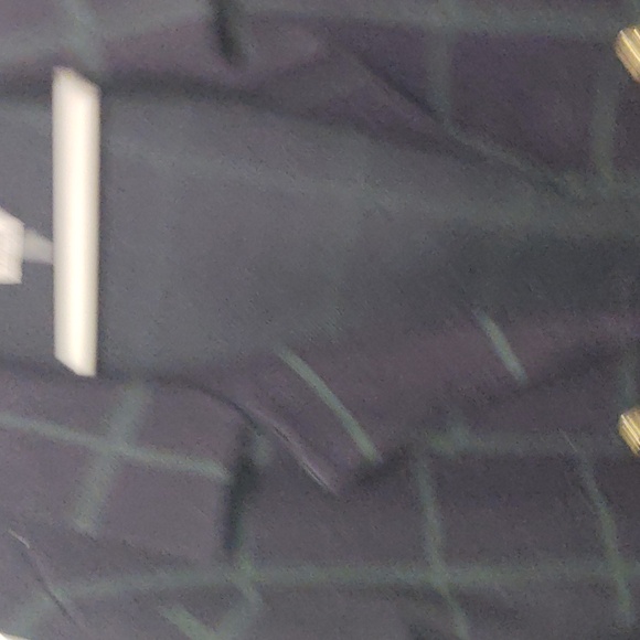 Anne Klein Navy and Green Blazer style cardigan sweater size L - Picture 6 of 7